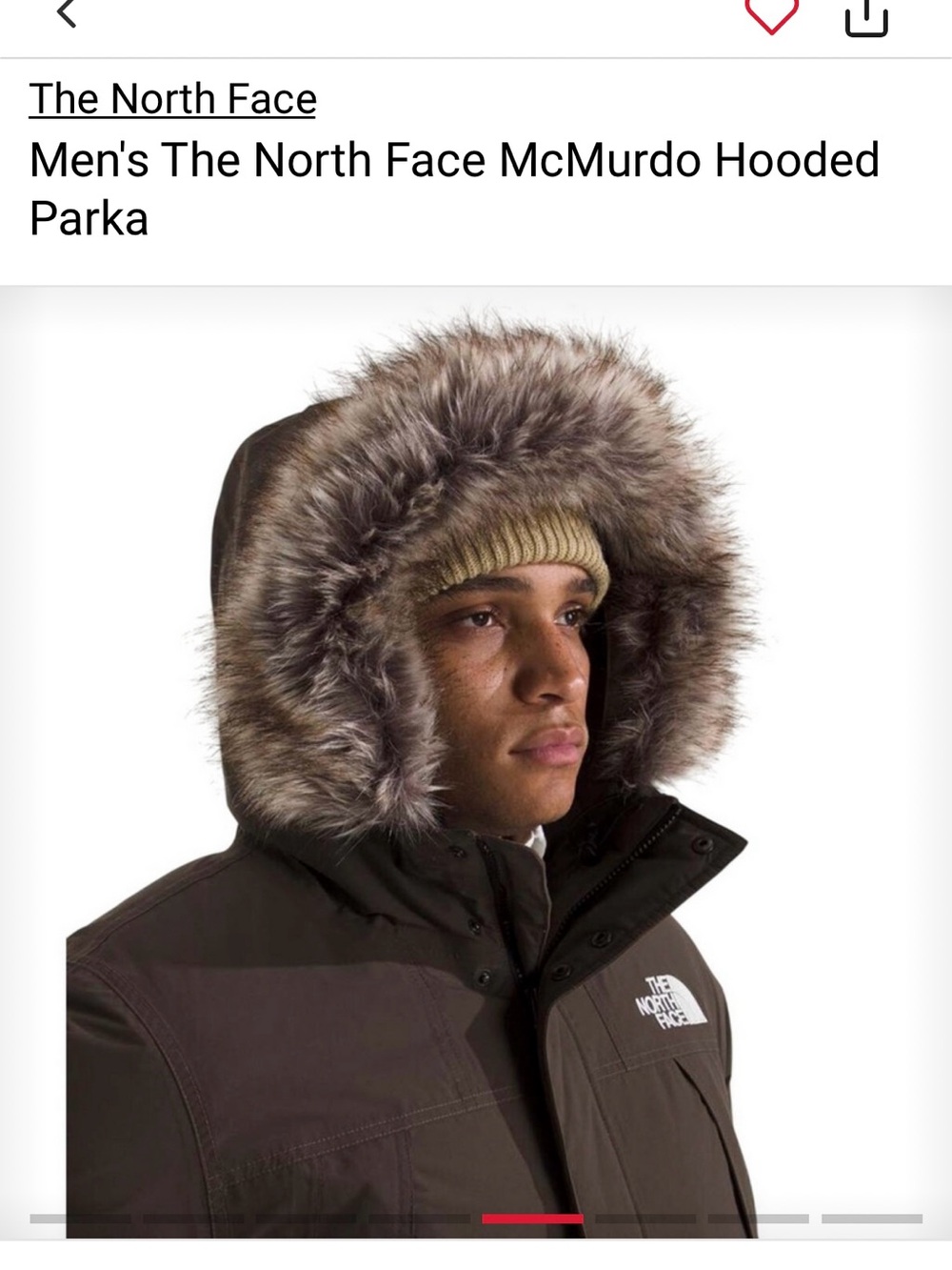The North Face Smokey Brown McMurdo Hooded Parka - Picture 6 of 8
